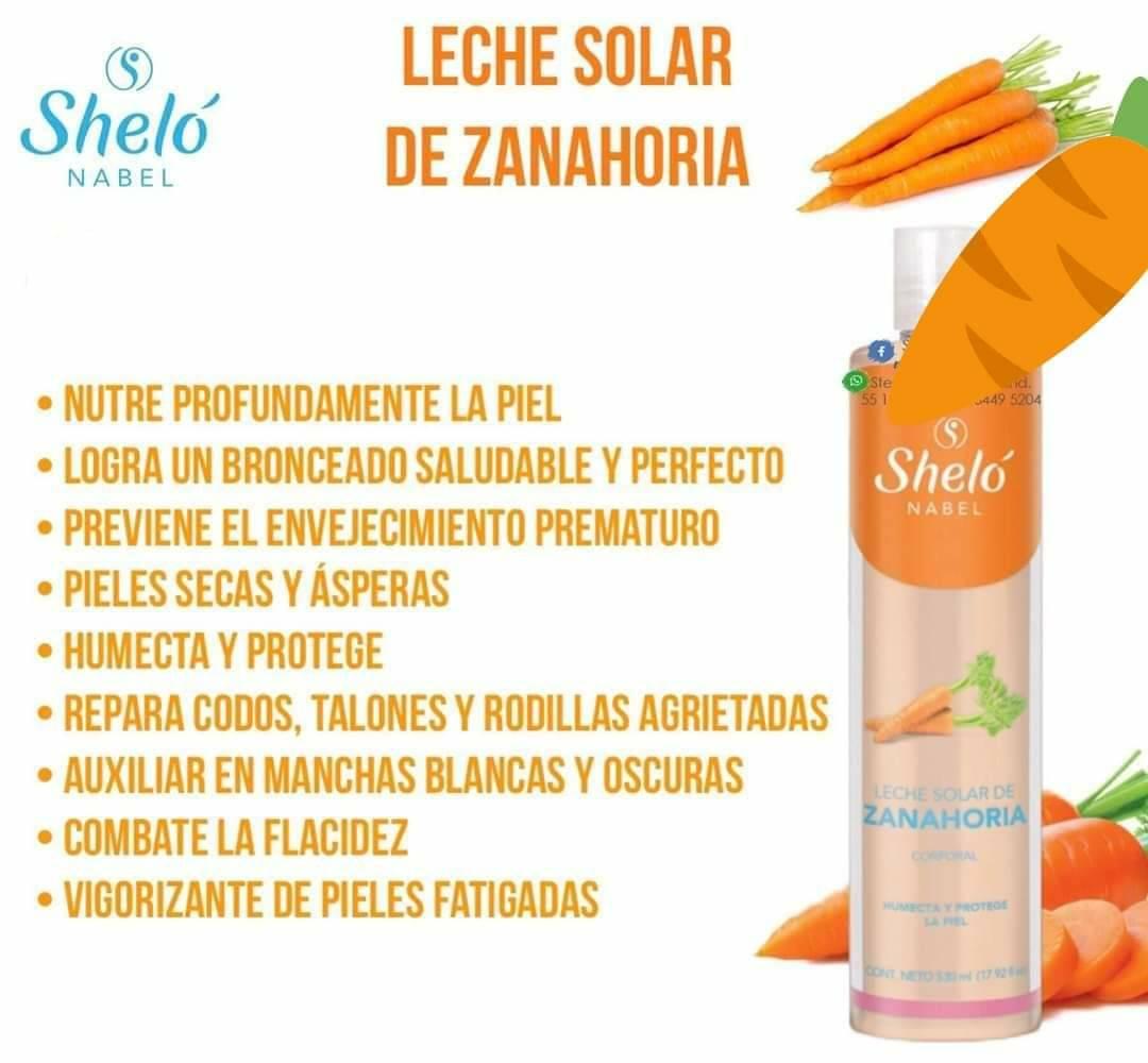 LECHE SOLAR DE ZANAHORIA PÍDELA: En la Sección "03-Cuidado Especial Corporal"