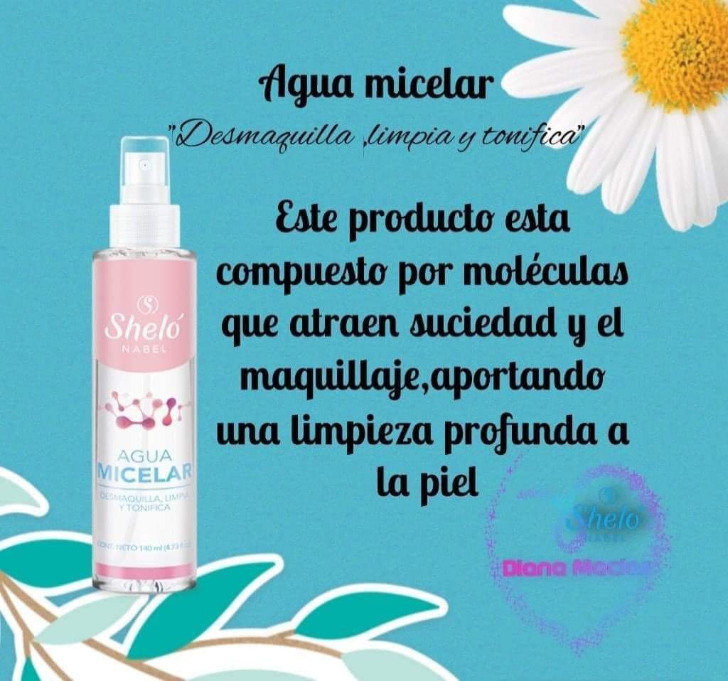 AGUA MICELAR by Sheló Nabel PÍDELA: En la Seción 06-"Cuidado Especial Ojos y Rostro"