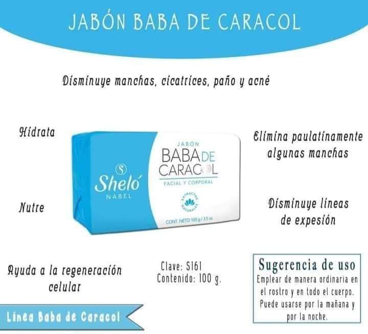 JABÓN BABA DE CARACOL                    PÍDELO: En la sección “05- “Familia Baba de Caracol”)