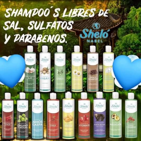 SHAMPOOS 100% NATURALES
(Sin químicos ni conservadores)