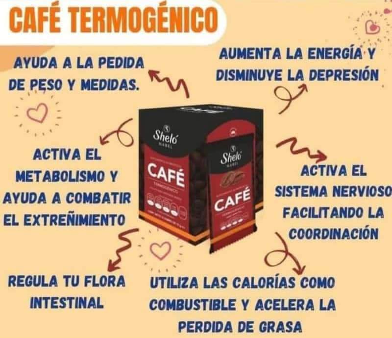 CAFÉ TERMOGÉNICO ¡BAJA DE TALLAS SALUDABLEMENTE!!PÍDELO en TIENDA VIRTUAL : En la sección “02-Bienestar desde el interior”